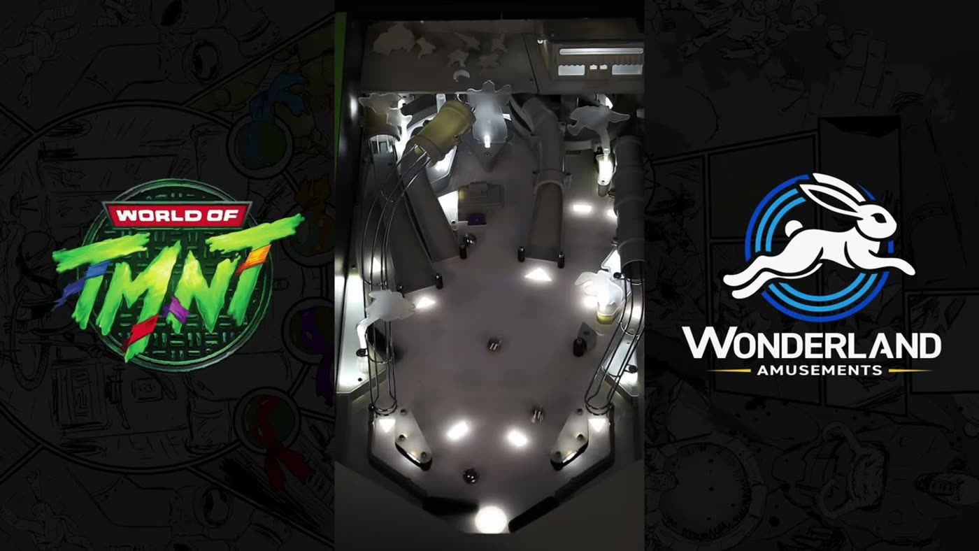Wonderland Amusements enseña el primer gameplay de su pinball casero de las Tortugas Ninja