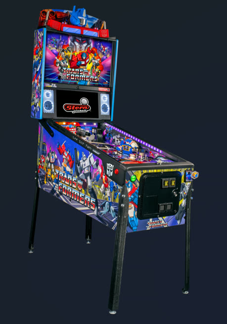 Vista completa del cabinet de Transformers con todos los accesorios instalados